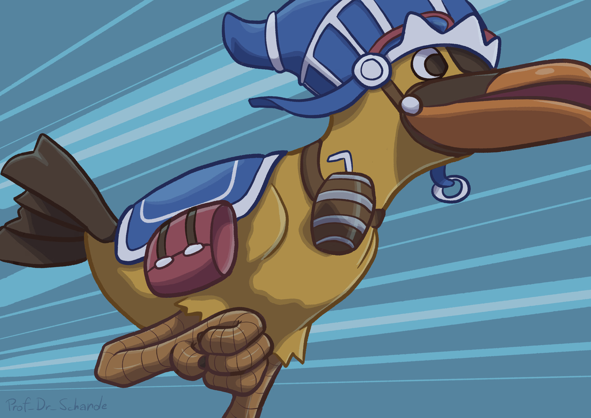 Karoo, the adorable duck from One Piece