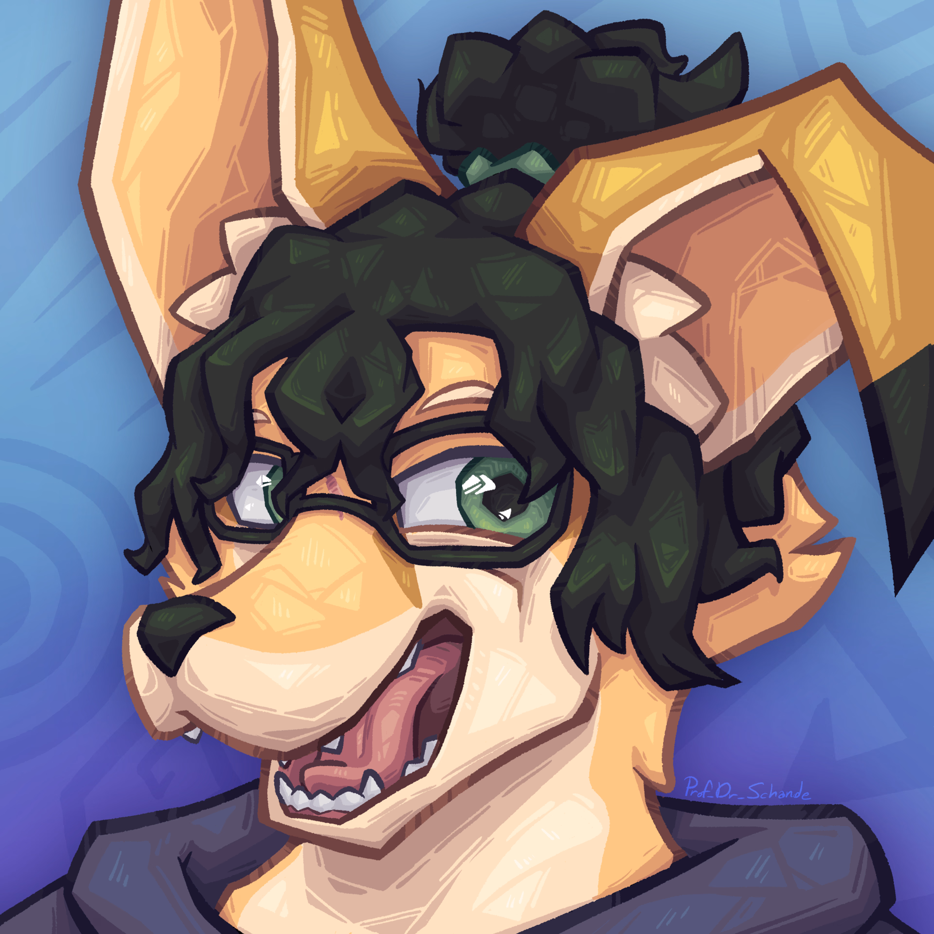 Commissioned Icon of a client's original fennec character