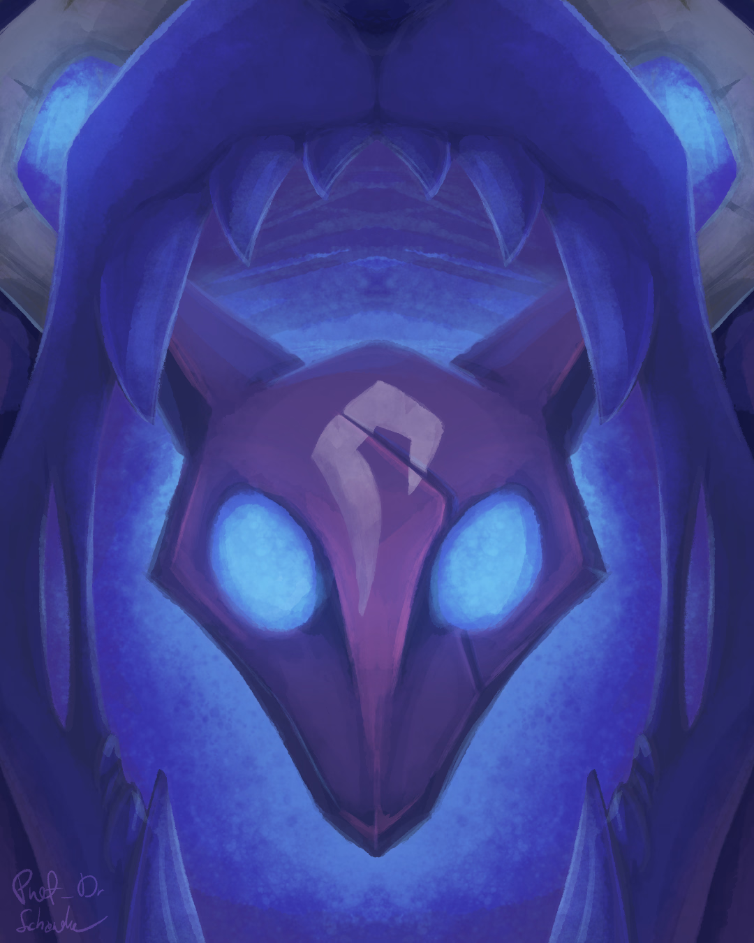 abstract fanart of Kindred, a character from League of Legends