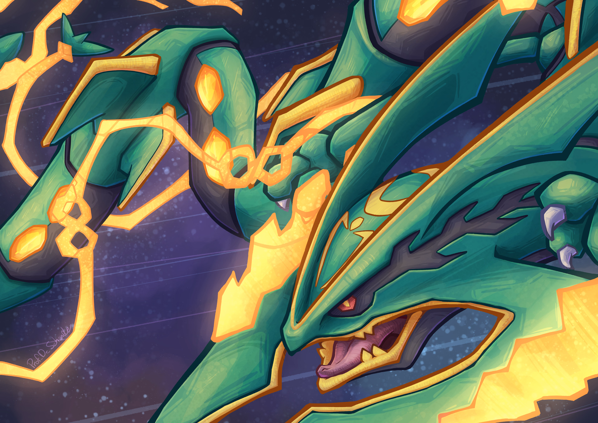Mega-Rayquaza Artwork
