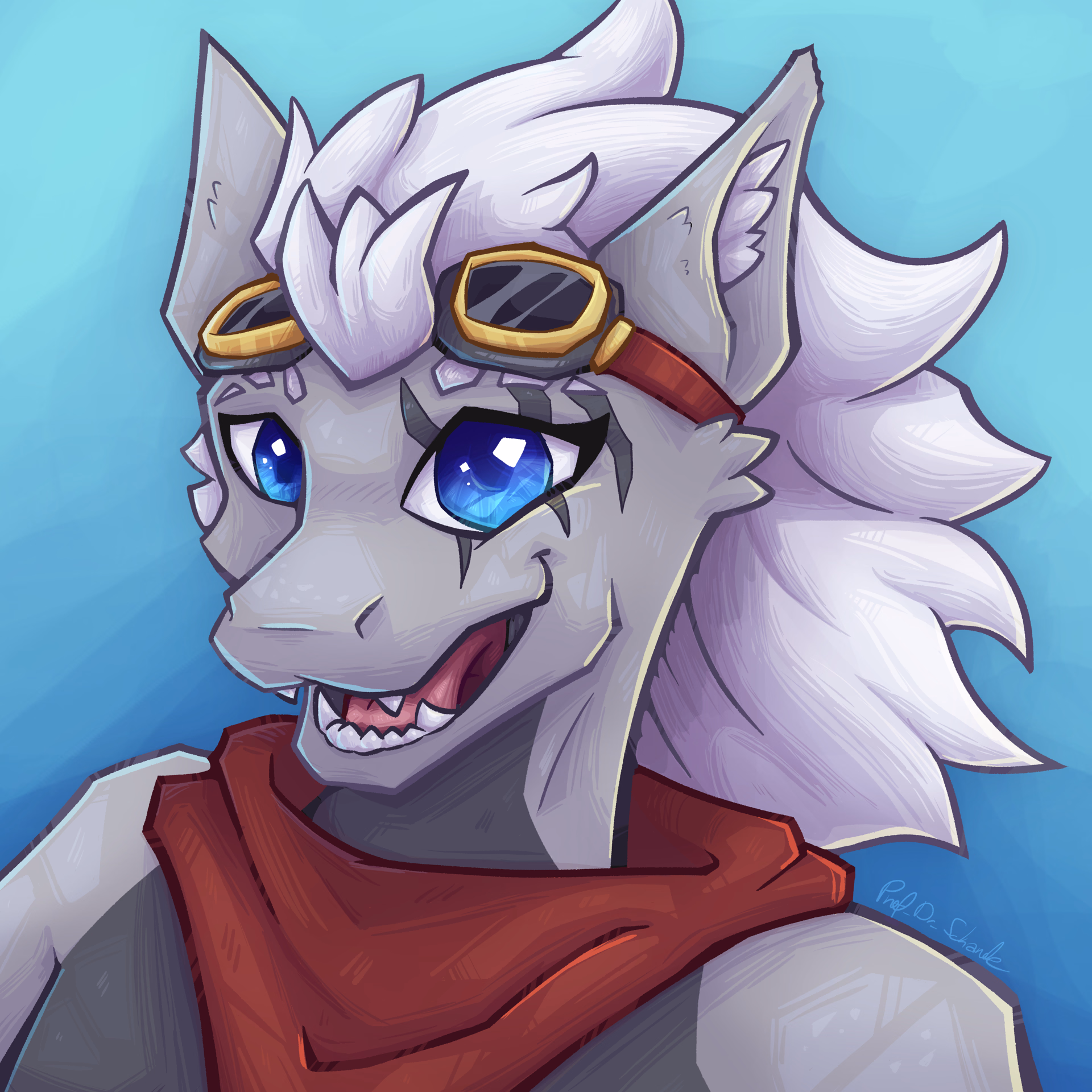 Commissioned Icon of a clients Dragon Character