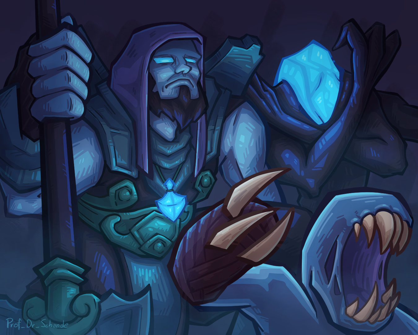 Fanart of Yorick, the shepard of souls, from the game League of Legends